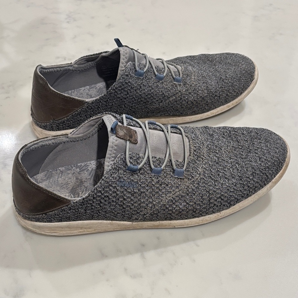 Olukai Alapa Li Stylish Gray Men's Shoes, Size 11